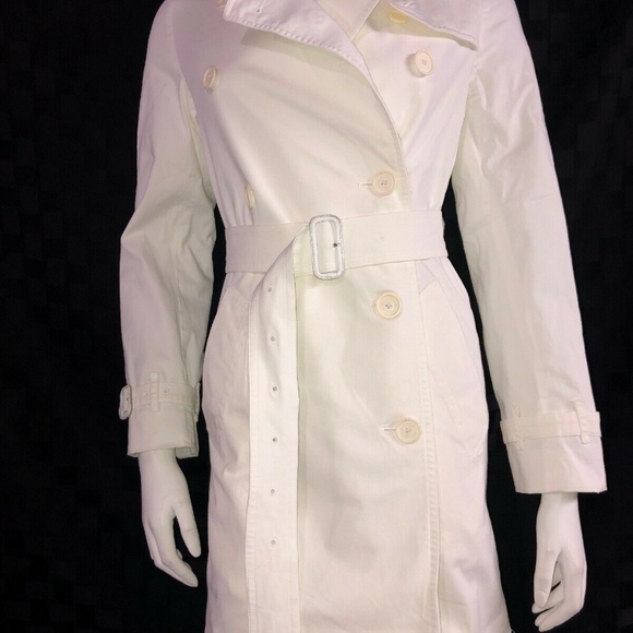 burberry trench coat womens white
